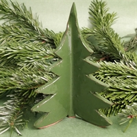 juletræ grønglaseret keramik træ dansk julepynt julestads 